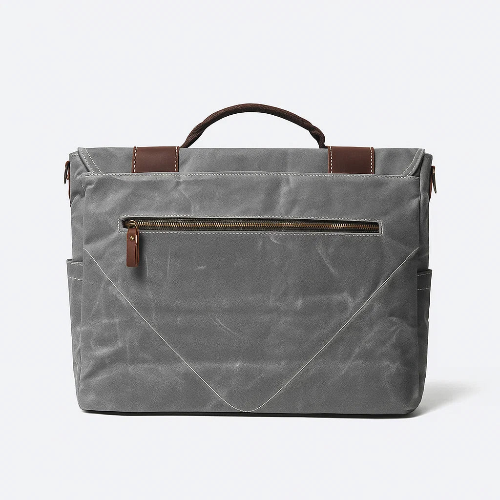 Julian | Steel Grey Field Messenger Bag