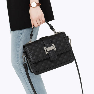 Maren | Diamond-Stitch Satchel