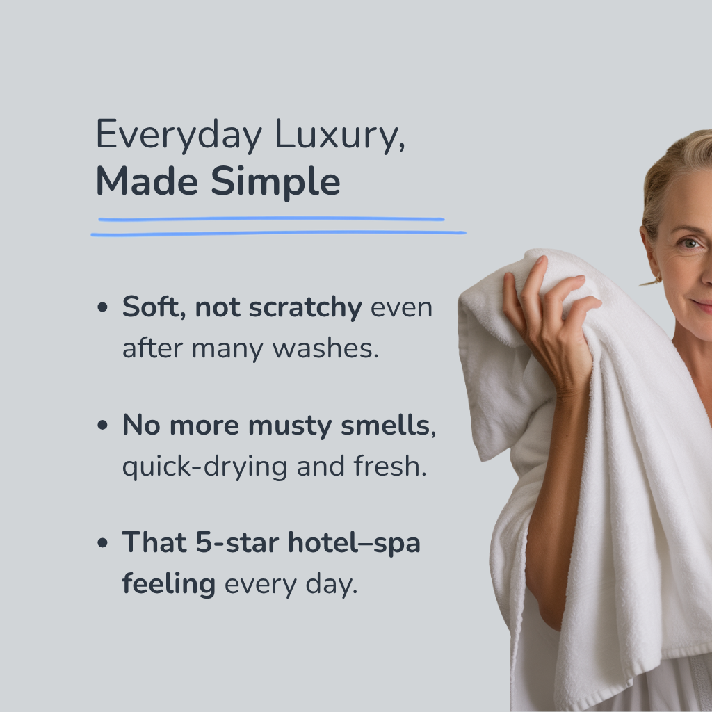 5-Star Hotel Towels – Spa Bundle 6pcs