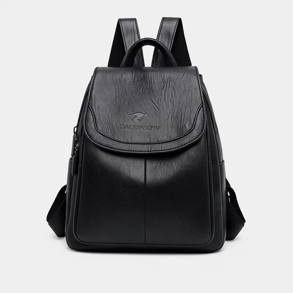 Selma | Leather Anti-Theft Backpack