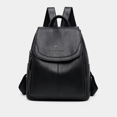 Selma | Leather Anti-Theft Backpack