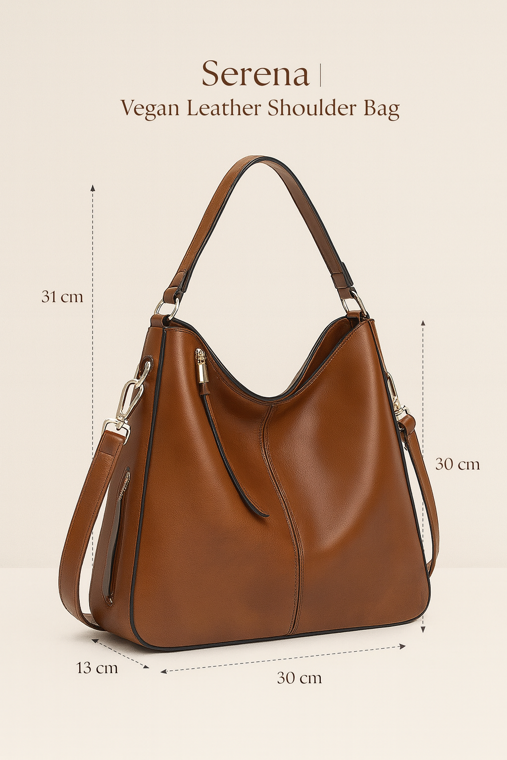 Serena | Vegan Leather Shoulder Bag