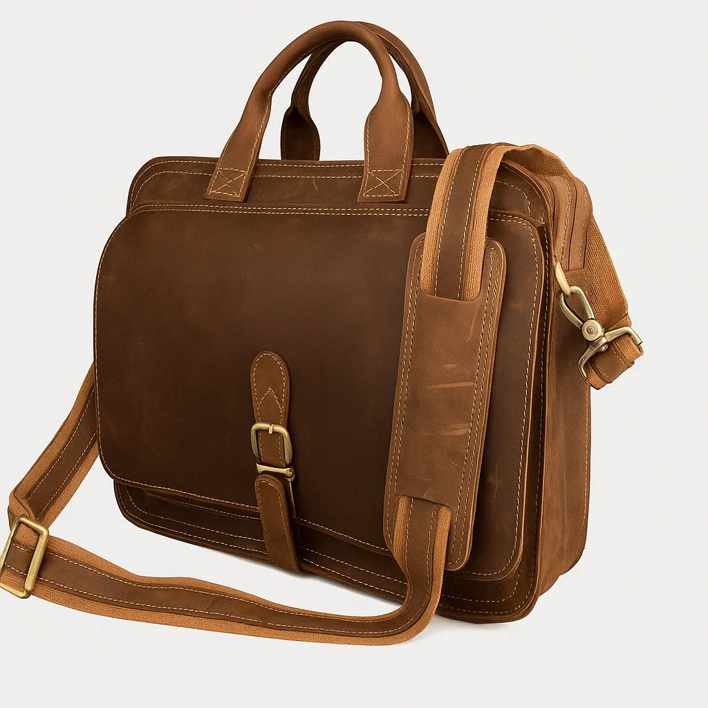Tavin | Saddlehide Messenger Case