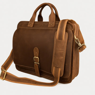 Tavin | Saddlehide Messenger Case