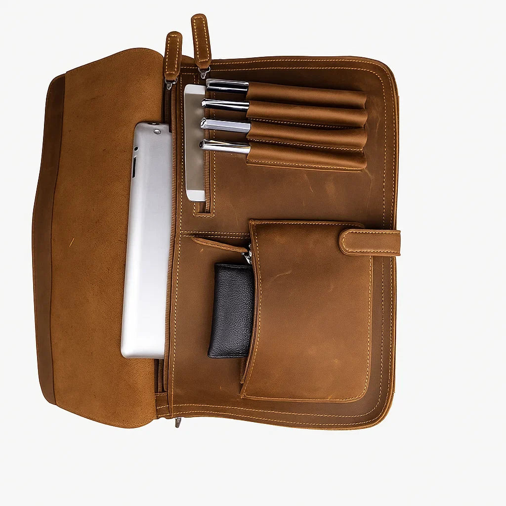 Tavin | Saddlehide Messenger Case