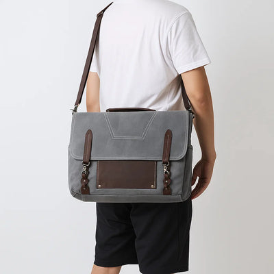 Theo | Canvas Ledger Crossbody