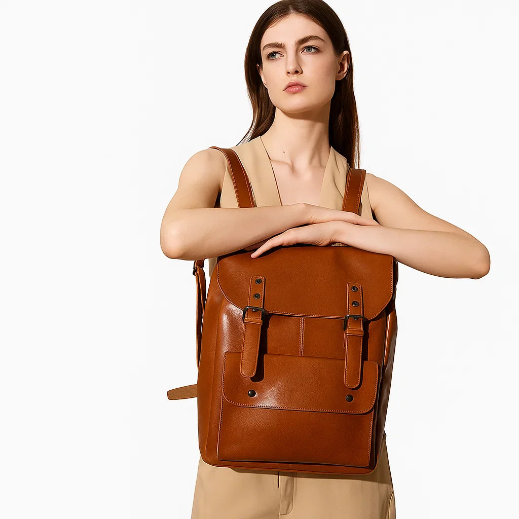 Vivian | Retro Buckle Backpack