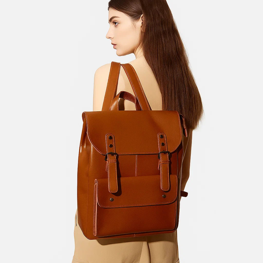 Vivian | Retro Buckle Backpack