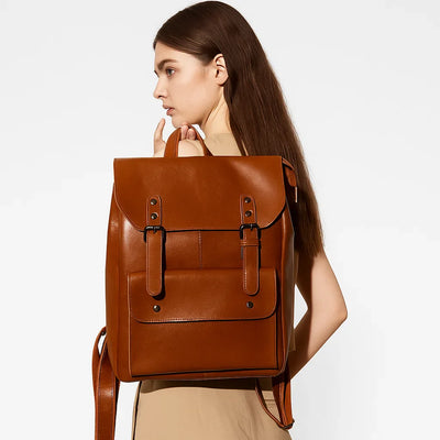 Vivian | Retro Buckle Backpack