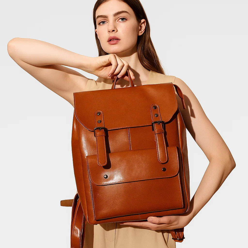 Vivian | Retro Buckle Backpack