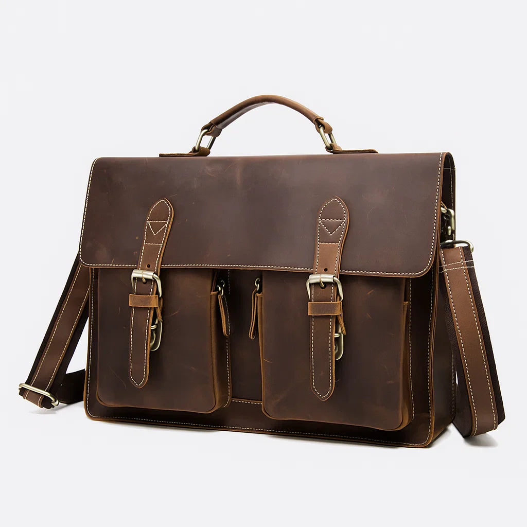 Zanrek | Legacy Vegan Leather Briefcase