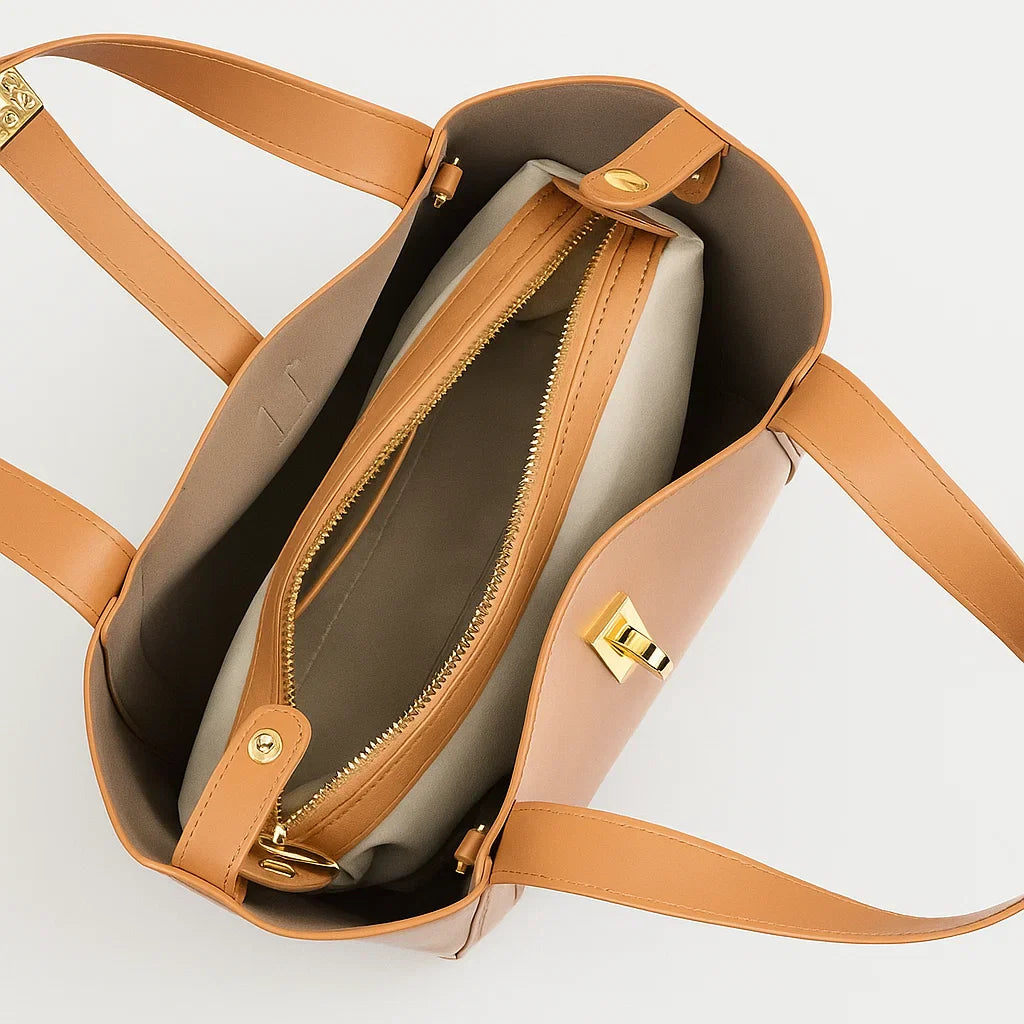 Zorina | Sleek Edge Lock Top Bag