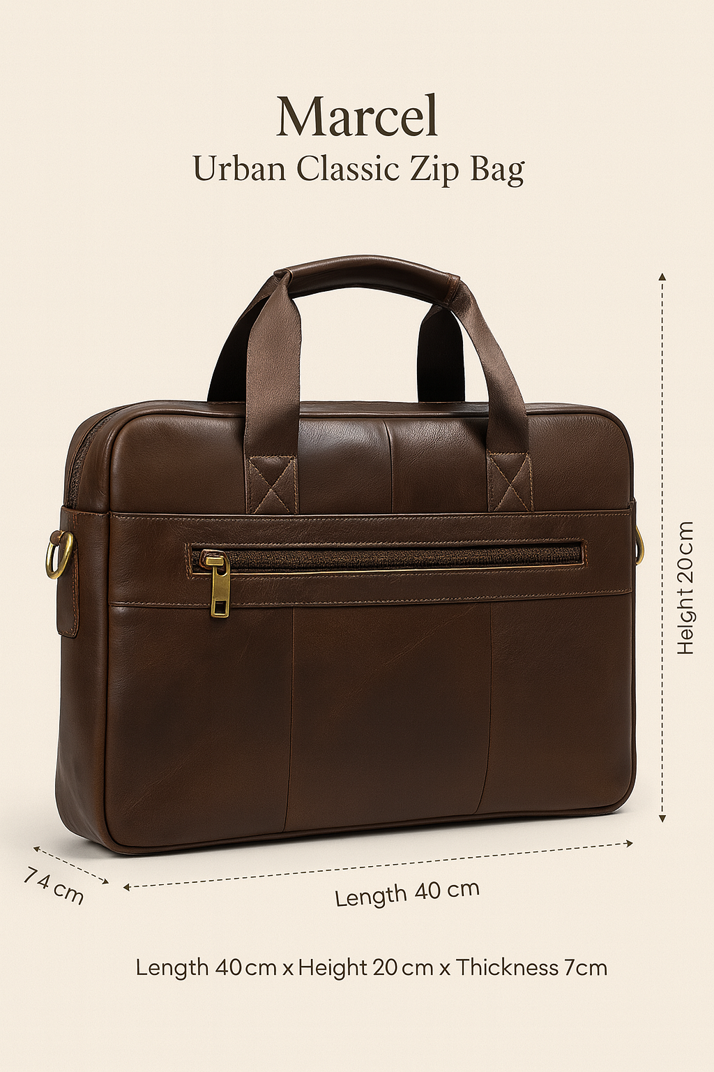Marcel | Urban Classic Zip Bag