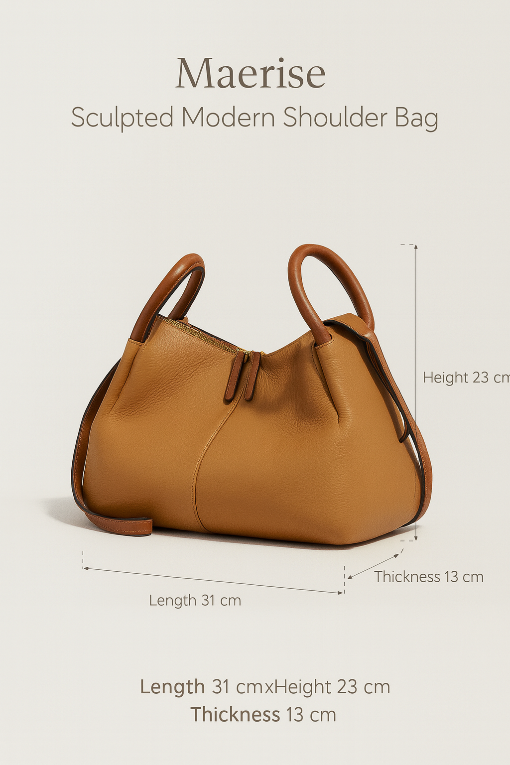 Maerise | Sculpted Modern Shoulder Bag