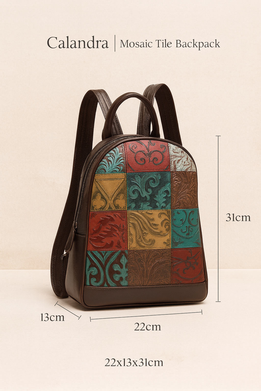 Calandra | Mosaic Tile Backpack