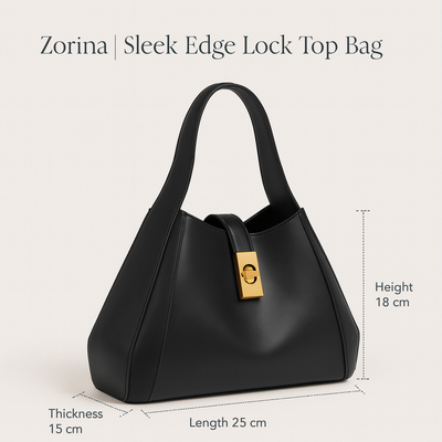 Zorina | Sleek Edge Lock Top Bag