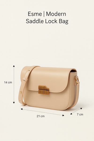 Esme | Modern Saddle Lock Bag