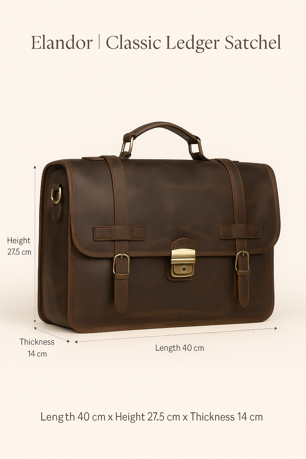 Elandor | Classic Ledger Satchel