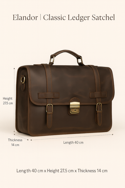 Elandor | Classic Ledger Satchel