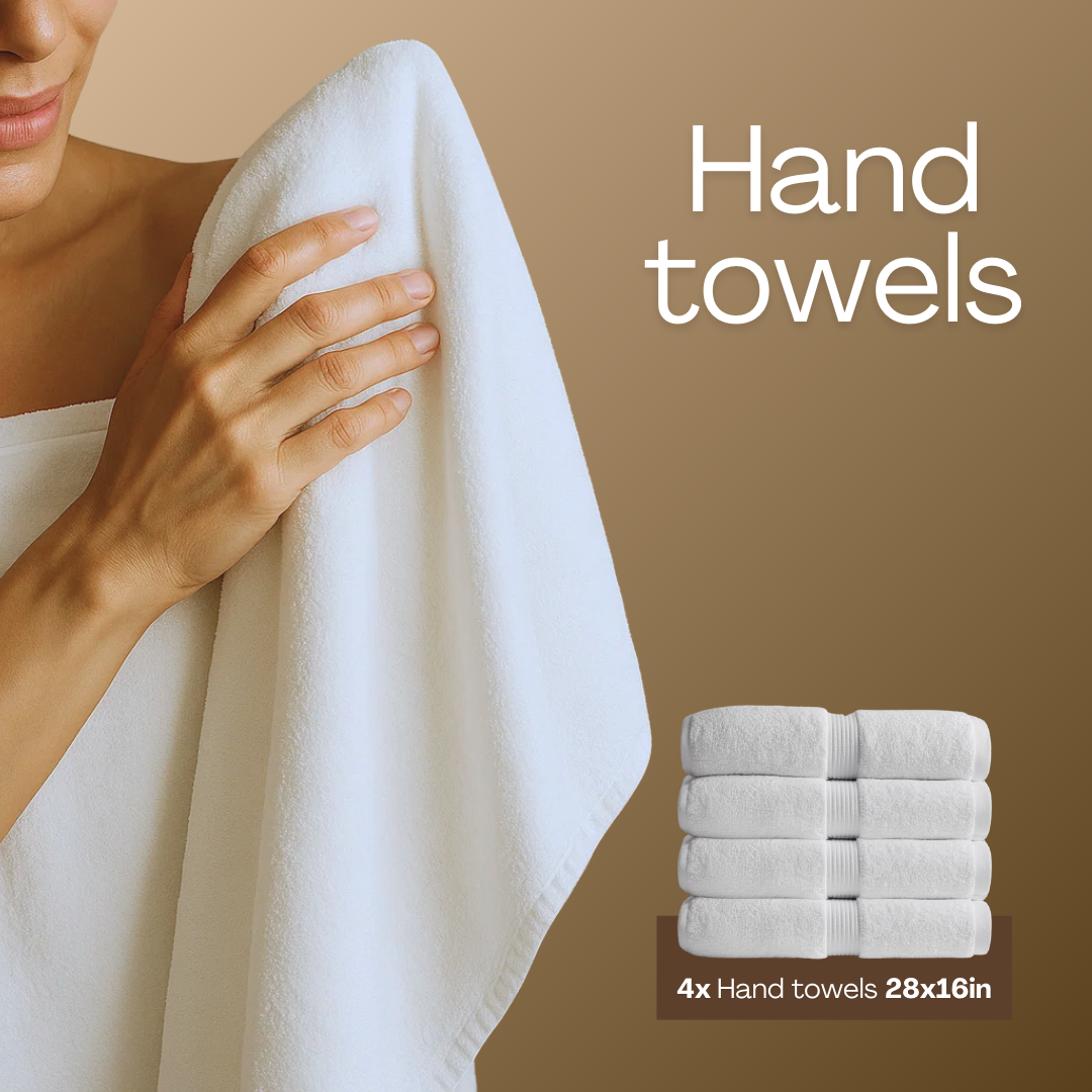 5-Star Hotel Towels – Family Bath Bundle 16pcs