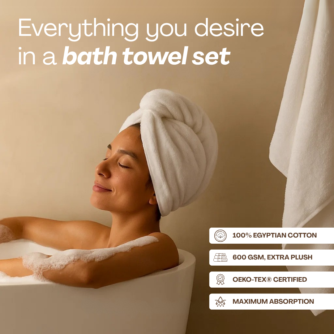 5-Star Hotel Towels – Family Bath Bundle 16pcs